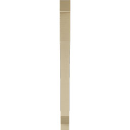 Ekena Millwork - BKTUR035X36X48LEC05RCPR - Timberthane Faux Wood Legacy Style Bracket, Block Ends, 3 1/2"W x 36"D x 48"H, Primed Tan
