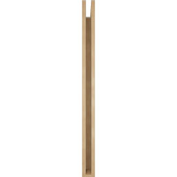 Ekena Millwork - BKTUR035X36X48LEC05RCPR - Timberthane Faux Wood Legacy Style Bracket, Block Ends, 3 1/2"W x 36"D x 48"H, Primed Tan