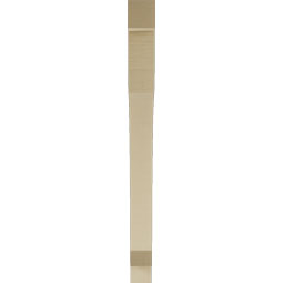 Ekena Millwork - BKTUR035X38X42LEC05RCPR - Timberthane Faux Wood Legacy Style Bracket, Block Ends, 3 1/2"W x 38"D x 42"H, Primed Tan