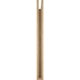 Ekena Millwork - BKTUR035X38X42LEC05RCPR - Timberthane Faux Wood Legacy Style Bracket, Block Ends, 3 1/2"W x 38"D x 42"H, Primed Tan
