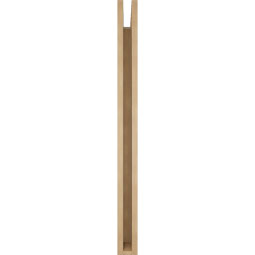 Ekena Millwork - BKTUR035X38X44LEC05RCPR - Timberthane Faux Wood Legacy Style Bracket, Block Ends, 3 1/2"W x 38"D x 44"H, Primed Tan