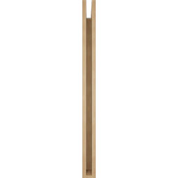 Ekena Millwork - BKTUR035X38X46LEC05RCPR - Timberthane Faux Wood Legacy Style Bracket, Block Ends, 3 1/2"W x 38"D x 46"H, Primed Tan
