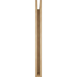 Ekena Millwork - BKTUR035X40X40LEC05RCPR - Timberthane Faux Wood Legacy Style Bracket, Block Ends, 3 1/2"W x 40"D x 40"H, Primed Tan