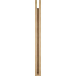 Ekena Millwork - BKTUR035X40X44LEC05RCPR - Timberthane Faux Wood Legacy Style Bracket, Block Ends, 3 1/2"W x 40"D x 44"H, Primed Tan