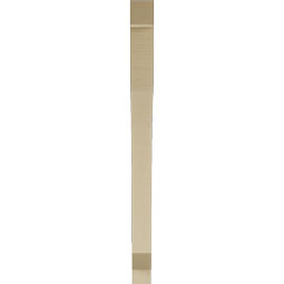 Ekena Millwork - BKTUR035X40X48LEC05RCPR - Timberthane Faux Wood Legacy Style Bracket, Block Ends, 3 1/2"W x 40"D x 48"H, Primed Tan