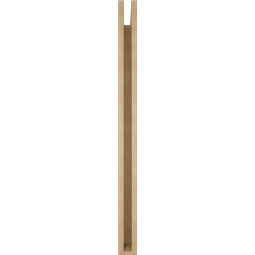 Ekena Millwork - BKTUR035X40X48LEC05RCPR - Timberthane Faux Wood Legacy Style Bracket, Block Ends, 3 1/2"W x 40"D x 48"H, Primed Tan