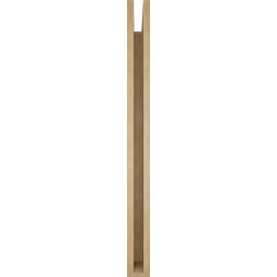 Ekena Millwork - BKTUR035X42X42LEC05RCPR - Timberthane Faux Wood Legacy Style Bracket, Block Ends, 3 1/2"W x 42"D x 42"H, Primed Tan