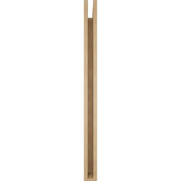Ekena Millwork - BKTUR035X42X48LEC05RCPR - Timberthane Faux Wood Legacy Style Bracket, Block Ends, 3 1/2"W x 42"D x 48"H, Primed Tan