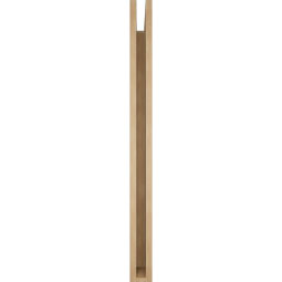 Ekena Millwork - BKTUR035X44X44LEC05RCPR - Timberthane Faux Wood Legacy Style Bracket, Block Ends, 3 1/2"W x 44"D x 44"H, Primed Tan