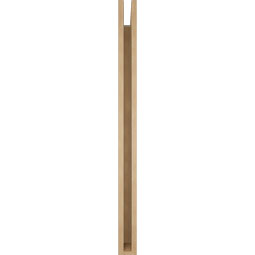 Ekena Millwork - BKTUR035X44X48LEC05RCPR - Timberthane Faux Wood Legacy Style Bracket, Block Ends, 3 1/2"W x 44"D x 48"H, Primed Tan