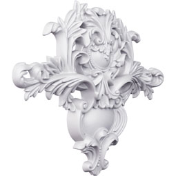 Ekena Millwork - ONL22X18ED - Endurathane Edwards Onlay, 22 1/4"W x 18 3/8"H x 2 1/4"P, Factory Primed