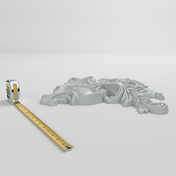 Ekena Millwork - ONL22X18ED - Endurathane Edwards Onlay, 22 1/4"W x 18 3/8"H x 2 1/4"P, Factory Primed