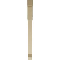 Ekena Millwork - BKTUR035X46X46LEC05RCPR - Timberthane Faux Wood Legacy Style Bracket, Block Ends, 3 1/2"W x 46"D x 46"H, Primed Tan