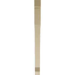 Ekena Millwork - BKTUR035X48X48LEC05RCPR - Timberthane Faux Wood Legacy Style Bracket, Block Ends, 3 1/2"W x 48"D x 48"H, Primed Tan