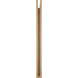 Ekena Millwork - BKTUR035X48X48LEC05RCPR - Timberthane Faux Wood Legacy Style Bracket, Block Ends, 3 1/2"W x 48"D x 48"H, Primed Tan