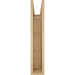 Ekena Millwork - BKTUR055X18X30LEC05RCPR - Timberthane Faux Wood Legacy Style Bracket, Block Ends, 5 1/2"W x 18"D x 30"H, Primed Tan
