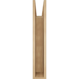 Ekena Millwork - BKTUR055X20X32LEC05RCPR - Timberthane Faux Wood Legacy Style Bracket, Block Ends, 5 1/2"W x 20"D x 32"H, Primed Tan