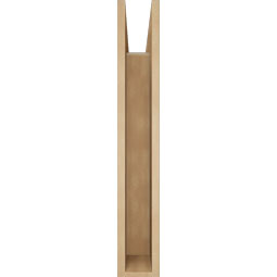 Ekena Millwork - BKTUR055X24X36LEC05RCPR - Timberthane Faux Wood Legacy Style Bracket, Block Ends, 5 1/2"W x 24"D x 36"H, Primed Tan