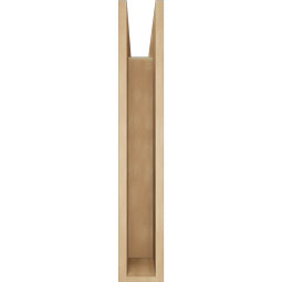 Ekena Millwork - BKTUR055X26X34LEC05RCPR - Timberthane Faux Wood Legacy Style Bracket, Block Ends, 5 1/2"W x 26"D x 34"H, Primed Tan
