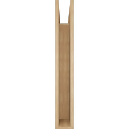 Ekena Millwork - BKTUR055X26X38LEC05RCPR - Timberthane Faux Wood Legacy Style Bracket, Block Ends, 5 1/2"W x 26"D x 38"H, Primed Tan