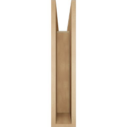 Ekena Millwork - BKTUR055X28X28LEC05RCPR - Timberthane Faux Wood Legacy Style Bracket, Block Ends, 5 1/2"W x 28"D x 28"H, Primed Tan