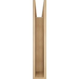 Ekena Millwork - BKTUR055X28X32LEC05RCPR - Timberthane Faux Wood Legacy Style Bracket, Block Ends, 5 1/2"W x 28"D x 32"H, Primed Tan