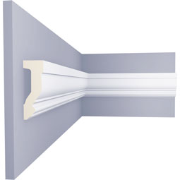 Ekena Millwork - PML03X01CL - Endurathane Classic Panel Moulding, 2 1/2"H x 7/8"P x 94 1/2"L, Factory Primed