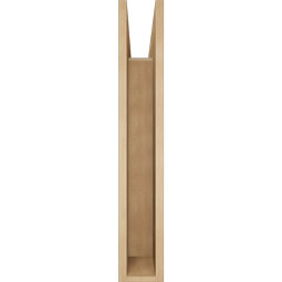 Ekena Millwork - BKTUR055X30X34LEC05RCPR - Timberthane Faux Wood Legacy Style Bracket, Block Ends, 5 1/2"W x 30"D x 34"H, Primed Tan