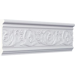 Ekena Millwork - PML06X01KI - Endurathane Kinsley Panel Moulding, 6"H x 1 1/8"P x 94 1/2"L, Factory Primed