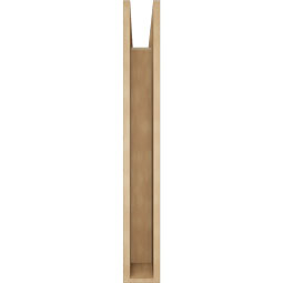 Ekena Millwork - BKTUR055X30X42LEC05RCPR - Timberthane Faux Wood Legacy Style Bracket, Block Ends, 5 1/2"W x 30"D x 42"H, Primed Tan