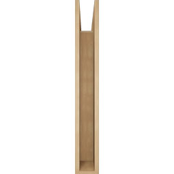 Ekena Millwork - BKTUR055X32X40LEC05RCPR - Timberthane Faux Wood Legacy Style Bracket, Block Ends, 5 1/2"W x 32"D x 40"H, Primed Tan