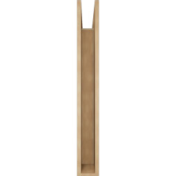 Ekena Millwork - BKTUR055X32X44LEC05RCPR - Timberthane Faux Wood Legacy Style Bracket, Block Ends, 5 1/2"W x 32"D x 44"H, Primed Tan