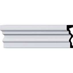 Ekena Millwork - PML06X02PN-2 - Endurathane Panel Moulding, 6"H x 1 5/8"P x 94 1/2"L, Factory Primed
