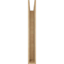 Ekena Millwork - BKTUR055X36X44LEC05RCPR - Timberthane Faux Wood Legacy Style Bracket, Block Ends, 5 1/2"W x 36"D x 44"H, Primed Tan