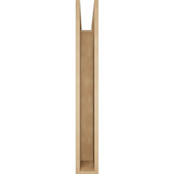 Ekena Millwork - BKTUR055X38X42LEC05RCPR - Timberthane Faux Wood Legacy Style Bracket, Block Ends, 5 1/2"W x 38"D x 42"H, Primed Tan