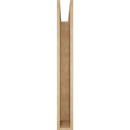 Ekena Millwork - BKTUR055X38X44LEC05RCPR - Timberthane Faux Wood Legacy Style Bracket, Block Ends, 5 1/2"W x 38"D x 44"H, Primed Tan