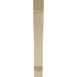Ekena Millwork - BKTUR055X38X46LEC05RCPR - Timberthane Faux Wood Legacy Style Bracket, Block Ends, 5 1/2"W x 38"D x 46"H, Primed Tan