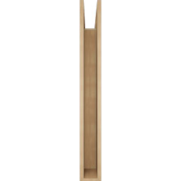 Ekena Millwork - BKTUR055X38X46LEC05RCPR - Timberthane Faux Wood Legacy Style Bracket, Block Ends, 5 1/2"W x 38"D x 46"H, Primed Tan