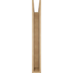 Ekena Millwork - BKTUR055X40X44LEC05RCPR - Timberthane Faux Wood Legacy Style Bracket, Block Ends, 5 1/2"W x 40"D x 44"H, Primed Tan