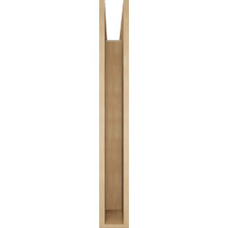 Ekena Millwork - BKTUR055X42X42LEC05RCPR - Timberthane Faux Wood Legacy Style Bracket, Block Ends, 5 1/2"W x 42"D x 42"H, Primed Tan