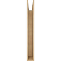 Ekena Millwork - BKTUR055X44X44LEC05RCPR - Timberthane Faux Wood Legacy Style Bracket, Block Ends, 5 1/2"W x 44"D x 44"H, Primed Tan