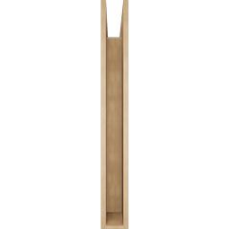 Ekena Millwork - BKTUR055X46X46LEC05RCPR - Timberthane Faux Wood Legacy Style Bracket, Block Ends, 5 1/2"W x 46"D x 46"H, Primed Tan