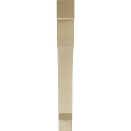 Ekena Millwork - BKTUR055X48X48LEC05RCPR - Timberthane Faux Wood Legacy Style Bracket, Block Ends, 5 1/2"W x 48"D x 48"H, Primed Tan