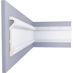 Ekena Millwork - PML08X01DU - Endurathane Dublin Large Panel Moulding, 8 1/4"H x 1 1/2"P x 94 1/2"L, Factory Primed