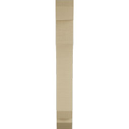 Ekena Millwork - BKTUR035X16X28LEC06RCPR - Timberthane Faux Wood Legacy Style Bracket, Slat Ends, 3 1/2"W x 16"D x 28"H, Primed Tan