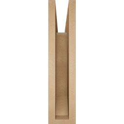 Ekena Millwork - BKTURLEC22 - Timberthane Rough Cedar Faux Wood Legacy Slat Bracket