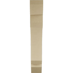 Ekena Millwork - BKTUR035X18X22LEC06RCPR - Timberthane Faux Wood Legacy Style Bracket, Slat Ends, 3 1/2"W x 18"D x 22"H, Primed Tan