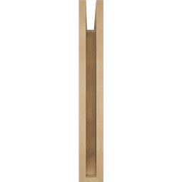 Ekena Millwork - BKTUR035X18X26LEC06RCPR - Timberthane Faux Wood Legacy Style Bracket, Slat Ends, 3 1/2"W x 18"D x 26"H, Primed Tan