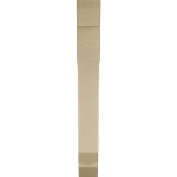 Ekena Millwork - BKTUR035X22X30LEC06RCPR - Timberthane Faux Wood Legacy Style Bracket, Slat Ends, 3 1/2"W x 22"D x 30"H, Primed Tan