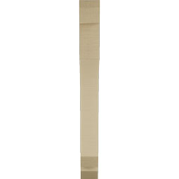 Ekena Millwork - BKTUR035X22X34LEC06RCPR - Timberthane Faux Wood Legacy Style Bracket, Slat Ends, 3 1/2"W x 22"D x 34"H, Primed Tan